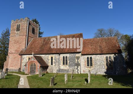 Hamstead Marshall, St Marys Church, West Berkshire, Vereinigtes Königreich Stockfoto