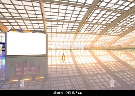 Szene des T3-Flughafengebäudes in peking in china Stockfoto