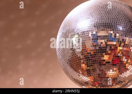 Silberne Disco-Kugel Stockfoto