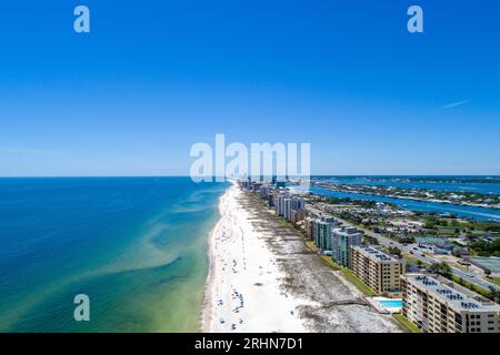 Perdido Key Beach und Ono Island im Juni Stockfoto