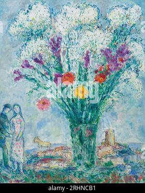 Bouquet d'été. Museum: PRIVATSAMMLUNG. Verfasser: MARC CHAGALL. Stockfoto