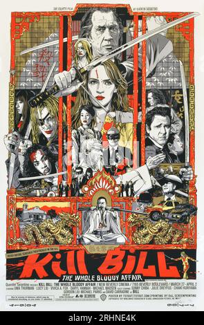 Kill Bill Volume One Film Poster Miramax, 2003 Uma Thurman, Lucy Liu, Vivica A. Fox, Daryl Hannah, David Carradine, Michael M. Stockfoto