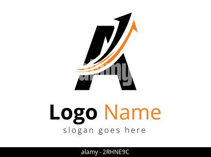 Finance-Logo mit Buchstabenkonzept. Konzept für Finanz- oder Erfolgslogo. Logo für die Geschäfts- und Unternehmensidentität der Buchhaltung Stock Vektor