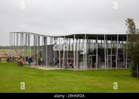 Stonehenge Besucherzentrum entworfen von Denton Corker Marshall Stockfoto