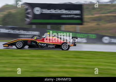 BTCC FP1 und FP2 während der British Touring Car Championship auf der Knockhill Racing Circuit, Dunfermline, Schottland am 12. August 2023. Foto von Chris Willia Stockfoto