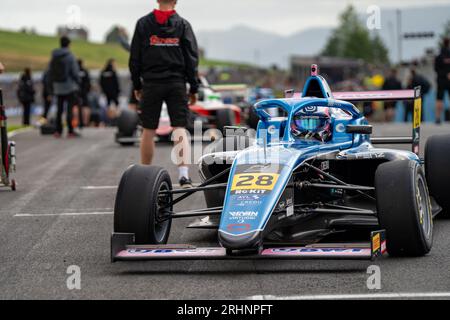 Formel 4 Knockhill Sonntag Douwe DEDECKER Virtuosi Racing Stockfoto