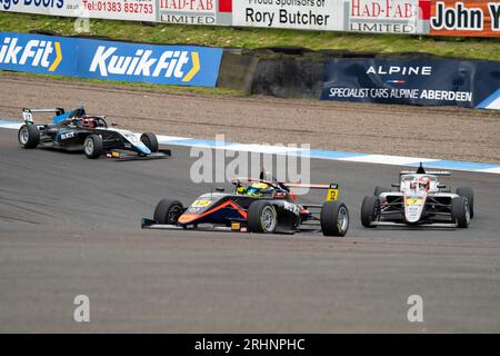 Formel 4 Knockhill Sonntag Coskun IRFAN Rodin Carlin Stockfoto