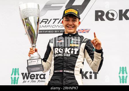 Formel 4 Knockhill Sunday DEAGEN FAIRCLOUGH JHR Developments Stockfoto