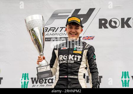 Formel 4 Knockhill Sunday DEAGEN FAIRCLOUGH JHR Developments Stockfoto