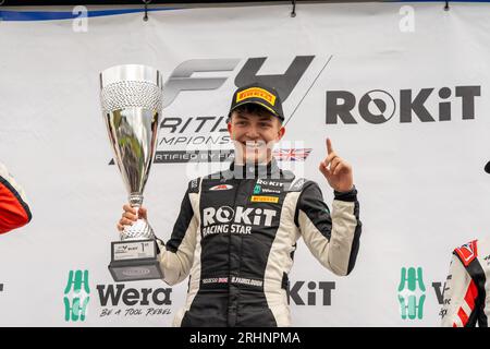 Formel 4 Knockhill Sunday DEAGEN FAIRCLOUGH JHR Developments Stockfoto