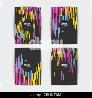 Bunte Flyer-Muster Stock Vektor