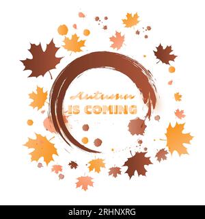 Der Herbst kommt Stock Vektor