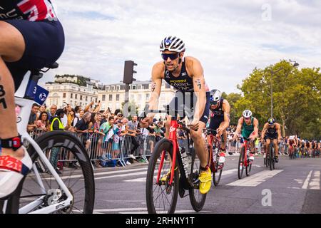 07 Dorian Coninx (FRA) während des World Triathlon Olympic & Paralympic Games Test Event 2023 vom 17. Bis 20. August 2023 in Paris, Frankreich Stockfoto