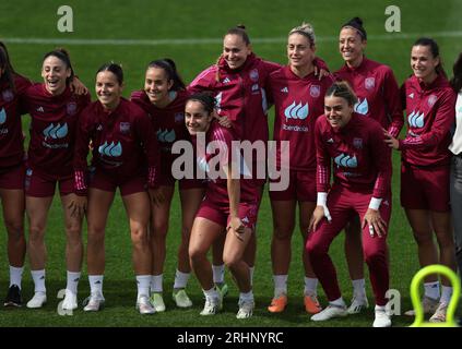 Sydney. August 2023. Spanienteam während einer Trainingseinheit im Leichhardt Oval Stadium, Sydney, Australien. Quelle: Isabel Infantes/Alamy Live News Stockfoto