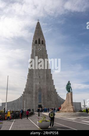 Hallgrímskirkja (Kirche), Reykjavik, Island Stockfoto