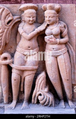 Indien, Bundesstaat Rajasthan, Osiyan (oder Osian), kleine Stadt vor den Toren der Thar-Wüste, der Jain Mahavira-Tempel, der im 8. Jahrhundert gegründet wurde Stockfoto