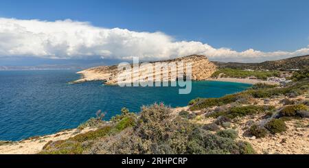 Matala Bay, Heraklion District, Kreta, Griechenland Stockfoto