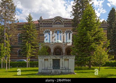 Sofia, Bulgarien - 18. Mai 2019: Synode der Bulgarisch-Orthodoxen Kirche (Bulgarisch: Българска патриаршия - Свети Синод). Stockfoto