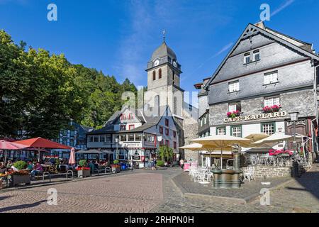 Stadt Monschau, Eifel, Nordrhein-Westfalen, Deutschland Stockfoto