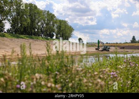 Oberhausen, Nordrhein-Westfalen, Deutschland - Renaturalisierung der Emscher im Holtener Bruch. Stockfoto
