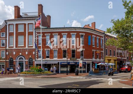 Market Square, Portsmouth, New Hampshire, USA. Stockfoto