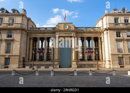 Hintereingang der französischen Nationalversammlung - Paris, Frankreich Stockfoto