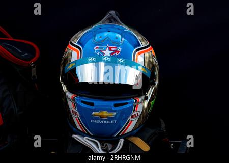 Nashville, TN, USA. Aug. 2023. Der INDYCAR-Fahrer JOSEF NEWGARDEN (2) aus Nashville, Tennessee, bereitet sich auf das Training für den Big Machine Music City Grand Prix in den Straßen von Nashville in Nashville vor. (Bild: © Brandon K. Carter Grindstone Med/ASP) NUR REDAKTIONELLE VERWENDUNG! Nicht für kommerzielle ZWECKE! Stockfoto