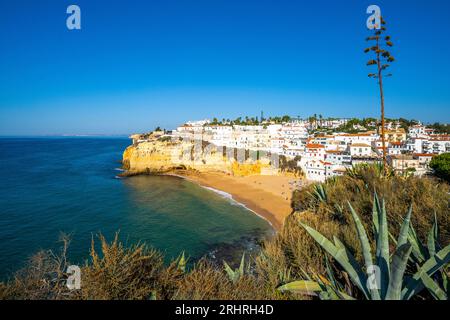 Carvoeiro Beach, Praia Carvoeiro Carvoeiro, Algarve, Portugal, Europa Stockfoto