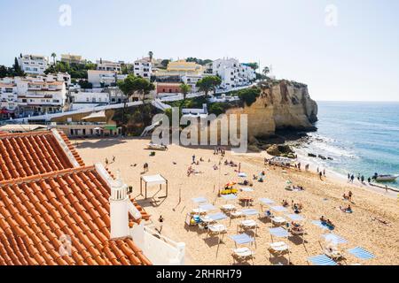 Carvoeiro Beach, Praia Carvoeiro Carvoeiro, Algarve, Portugal, Europa Stockfoto
