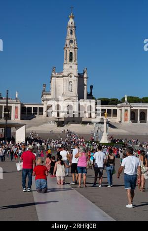 FATIMA LISSABON 18.08.2023, das Heiligtum unserer Lieben Frau vom Rosenkranz von Fatima ist eines der wichtigsten Marienheiligtümer. Im Jahr 1917 die drei kleinen Stockfoto