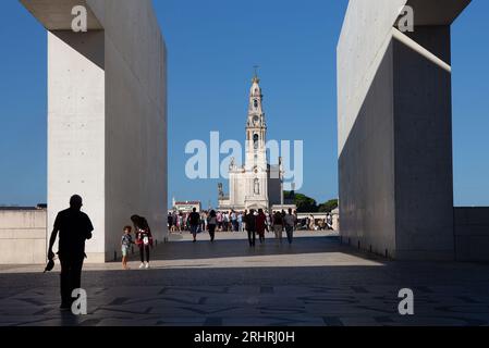 FATIMA LISSABON 18.08.2023, das Heiligtum unserer Lieben Frau vom Rosenkranz von Fatima ist eines der wichtigsten Marienheiligtümer. Im Jahr 1917 die drei kleinen Stockfoto