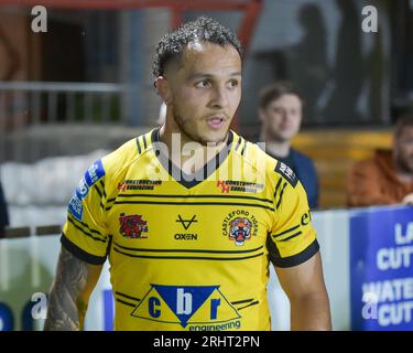 Liam Horne #45 der Castleford Tigers während des Spiels Wakefield Trinity vs Castleford Tigers im Be Well Support Stadium, Wakefield, Großbritannien, 18. August 2023 (Foto: Craig Cresswell/News Images) in, am 18. August 2023. (Foto: Craig Cresswell/News Images/SIPA USA) Credit: SIPA USA/Alamy Live News Stockfoto