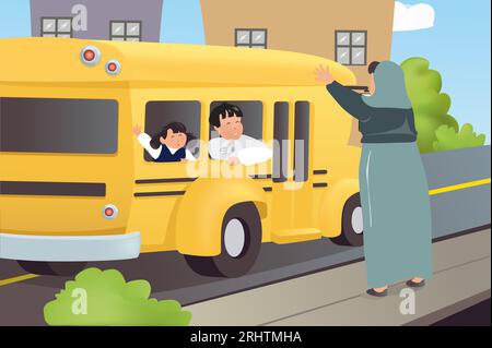 Omani People Business and Education Illustration Stockfoto