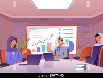 Omani People Business and Education Illustration Stockfoto