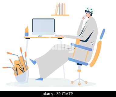 Omani People Business and Education Illustration Stockfoto