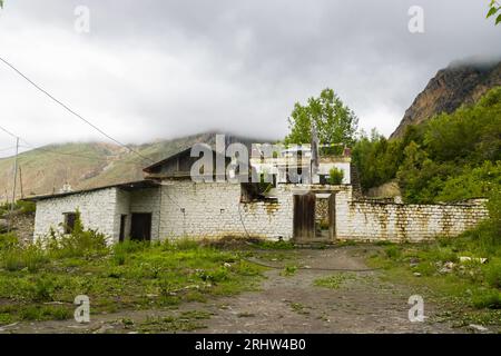 Ein hindu-Tempel in der Muktinath-Region von Upper Mustang in Nepal Stockfoto