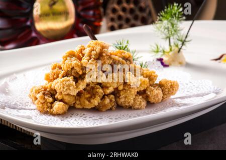 Min nan gebratener Essig Schweinefleisch Rezept，gebratenes Schweinefleisch mit süß-sauer-Sauce Stockfoto