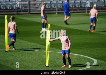 Der englische Jordan Nobbs in Aktion während eines Trainings im Central Coast Stadium in Gosford, Australien. Bilddatum: Samstag, 19. August 2023. Stockfoto