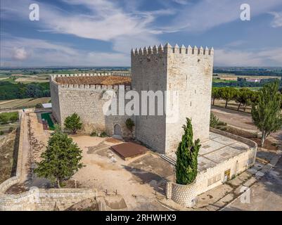 Schloss Monzon de Campos in Palencia, Spanien Stockfoto