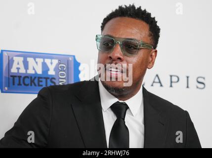 Paul Pierce trifft am Freitag, 18. August 2023, auf der 23. Harold & Carole Pump Foundation Annual Gala im Beverly Hilton in Beverly Hills, CA, ein. (Foto: Sthanlee B. Mirador/SIPA USA) Stockfoto