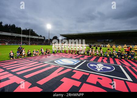 Wakefield, England - 18. August 2023 Wakefield Trinity Community. Rugby League Betfred Super League, Wakefield Trinity vs Castleford Tigers im Be Well Support Stadium, Wakefield, Großbritannien Stockfoto