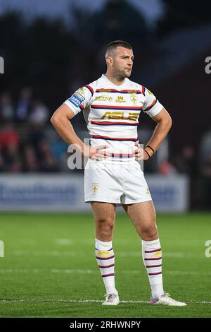 Wakefield, England - 18. August 2023 Max Jowitt von Wakefield Trinity. Rugby League Betfred Super League, Wakefield Trinity vs Castleford Tigers im Be Well Support Stadium, Wakefield, Großbritannien Stockfoto