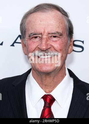 Beverly Hills, Vereinigte Staaten. August 2023. BEVERLY HILLS, LOS ANGELES, KALIFORNIEN, USA – 18. AUGUST: der mexikanische Geschäftsmann und Politiker Vicente Fox Quesada, der als 62. Präsident Mexikos diente, kommt bei der 23. jährlichen Gala der Harold and Carole Pump Foundation an, die am 18. August 2023 im Beverly Hilton Hotel in Beverly Hills, Los Angeles, Kalifornien, USA stattfindet. (Foto: Xavier Collin/Image Press Agency) Credit: Image Press Agency/Alamy Live News Stockfoto