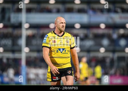 Wakefield, England - 18. August 2023 Liam Watts of Castleford Tigers. Rugby League Betfred Super League, Wakefield Trinity vs Castleford Tigers im Be Well Support Stadium, Wakefield, Großbritannien Stockfoto