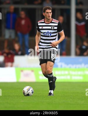 Gayfield, Arbroath, Großbritannien. August 2023. Scottish Championship Football, Arbroath versus Queens Park; will Tizzard of Queens Park Credit: Action Plus Sports/Alamy Live News Stockfoto