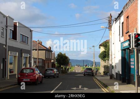 Ein Foto einer Straße in Glasthule, Dublin. Stockfoto