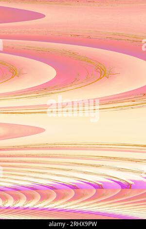 Abstraktes Muster in den Farben Pink, weiß und Gelb. Fröhlich und dynamisch. Für Hintergrund oder Hintergrund. Stockfoto