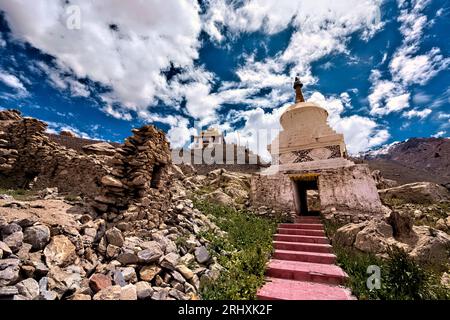 Der alte Padum Khar Palast, Padum, Zanskar, Ladakh, Indien Stockfoto