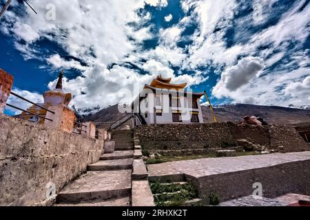 Der alte Padum Khar Palast, Padum, Zanskar, Ladakh, Indien Stockfoto