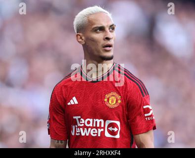 London, Großbritannien. August 2023. Antony of Manchester United während des Spiels in der Premier League im Tottenham Hotspur Stadium in London. Das Bild sollte lauten: Paul Terry/Sportimage Credit: Sportimage Ltd/Alamy Live News Stockfoto